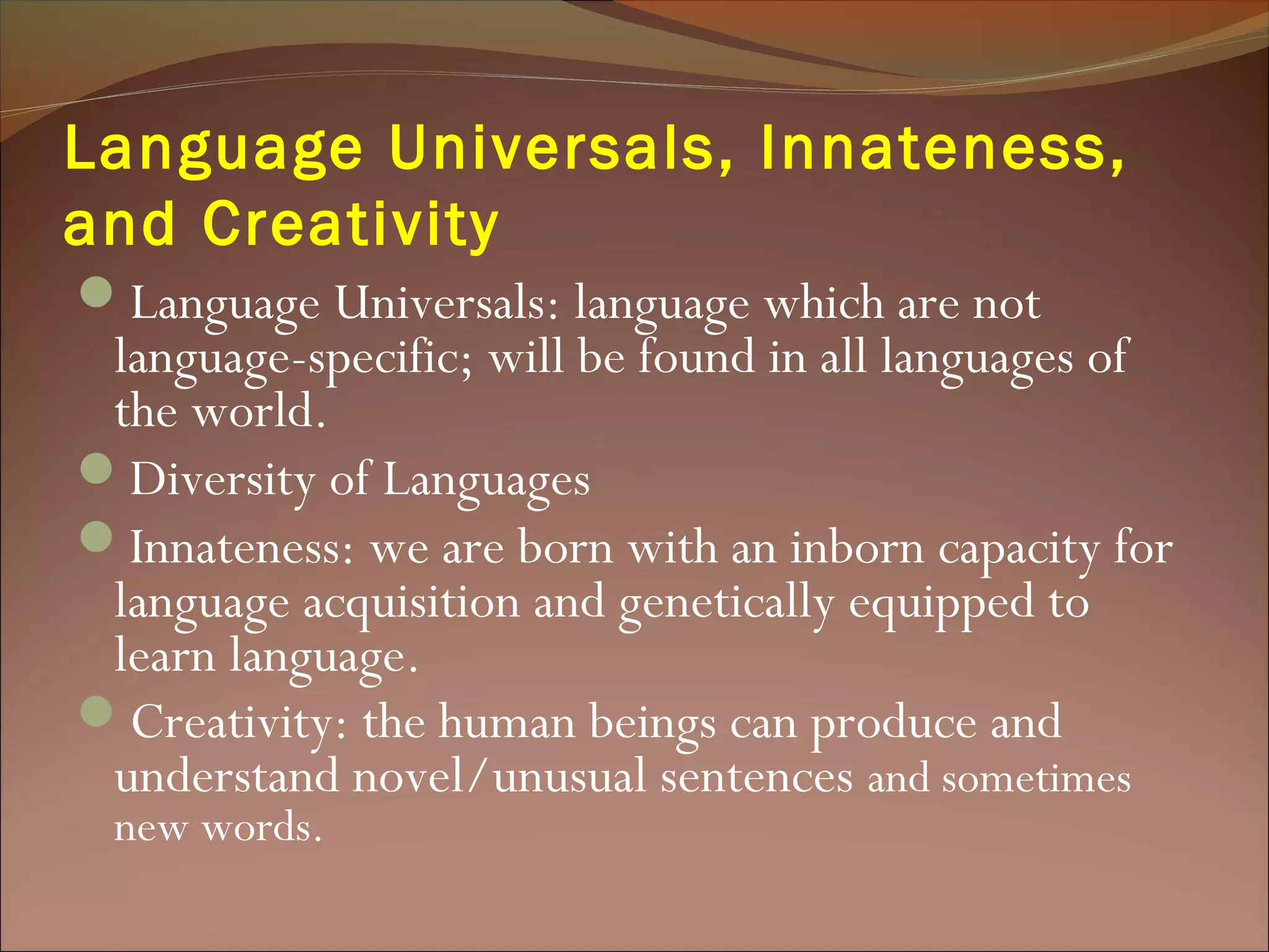 The origin of language | PPT