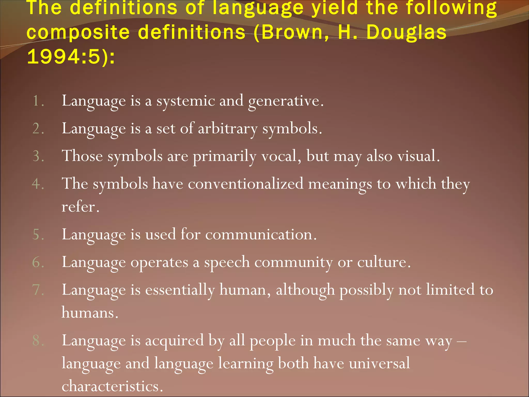 The origin of language | PPT