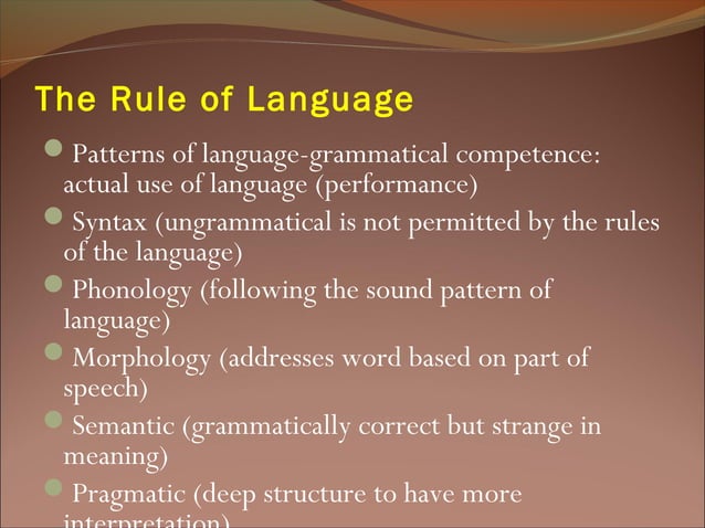 The origin of language | PPT