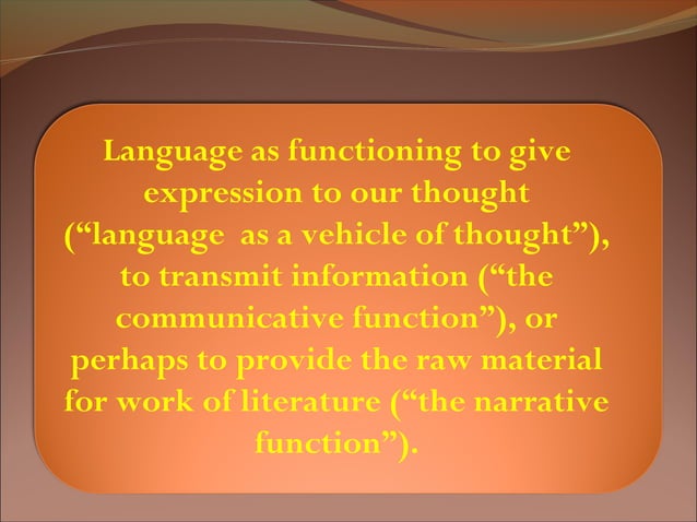 The origin of language | PPT