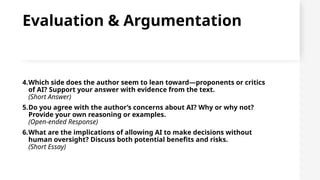 Reading in Detail and Reading Critically as Core Academic Skills | PPTX