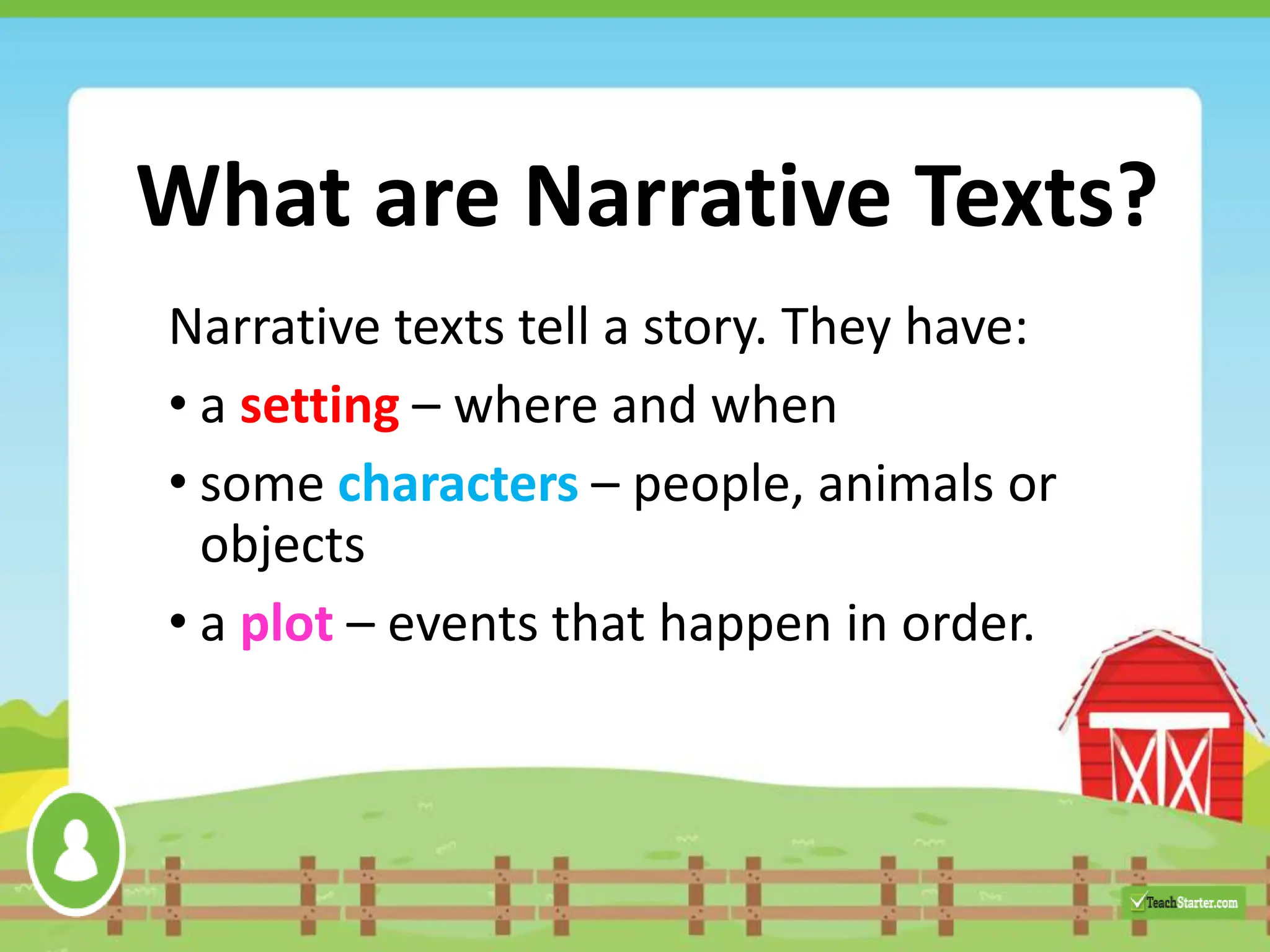 Identifying and Understanding Narrative text | PPT