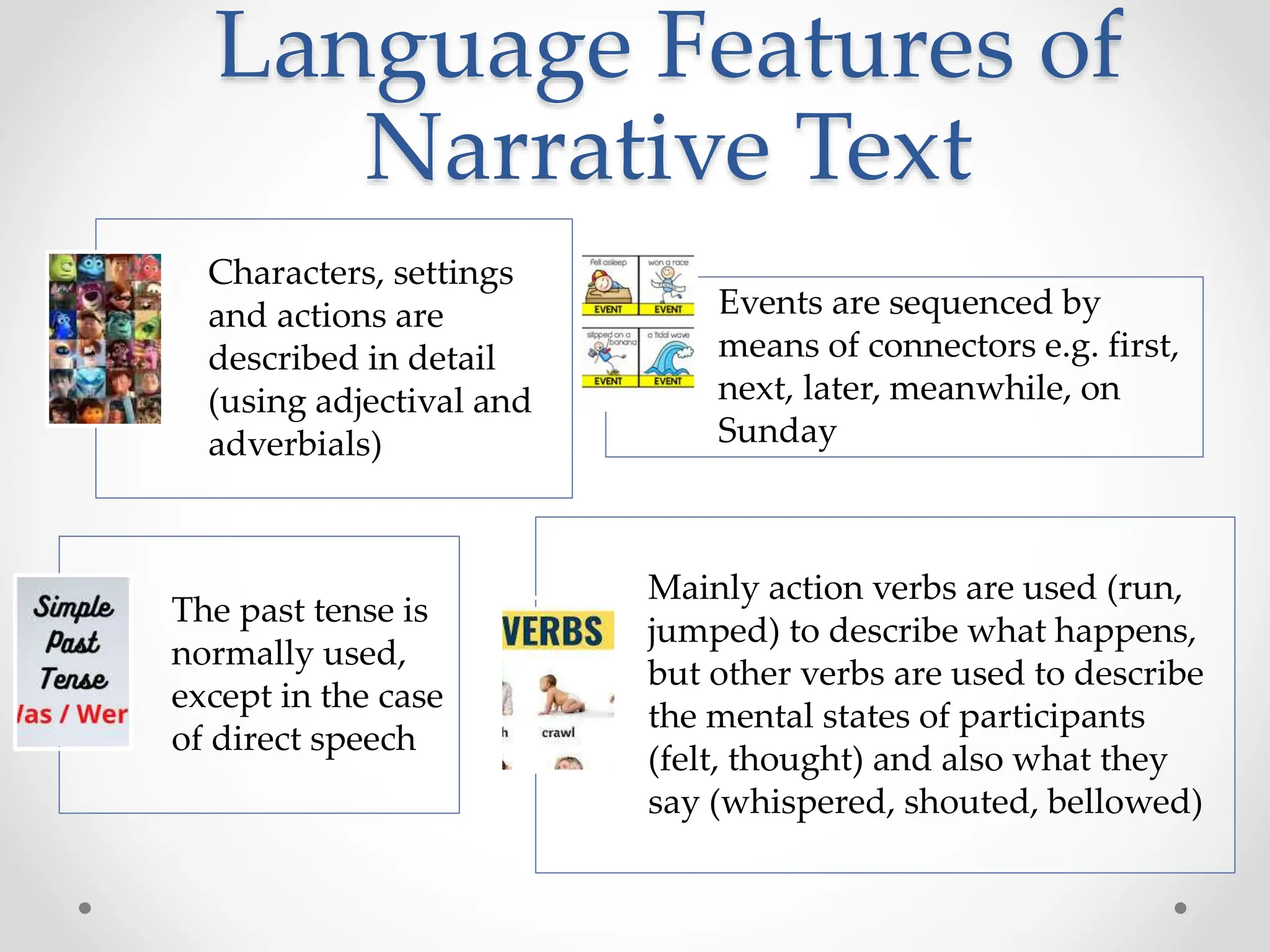 Identifying and Understanding Narrative text | PPT | Free Download