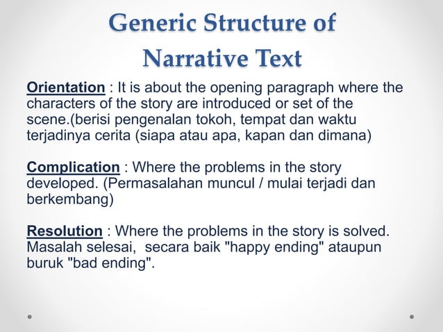 Identifying and Understanding Narrative text | PPT | Free Download