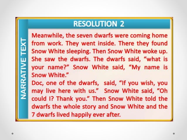 Identifying and Understanding Narrative text | PPT | Free Download
