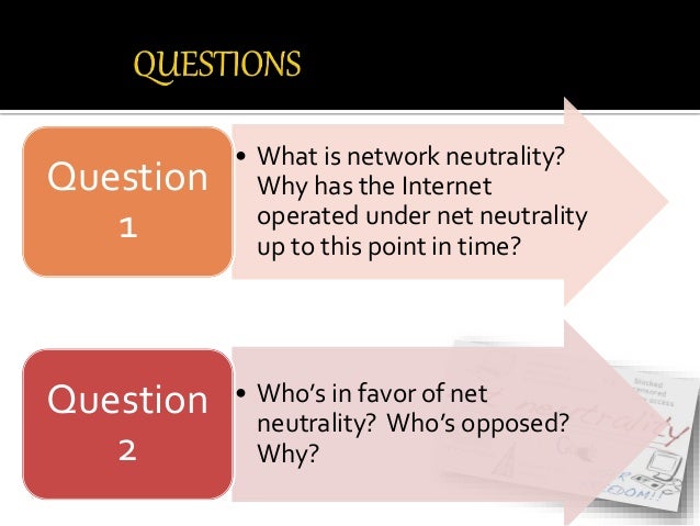 The Battle Over Neutrality
