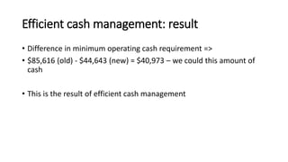 Meeting 4 - Cash management (Financial Management)