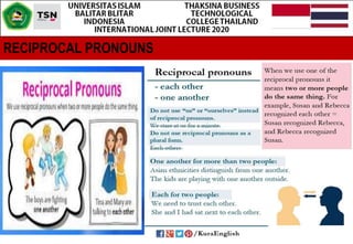 RECIPROCAL PRONOUNS
 