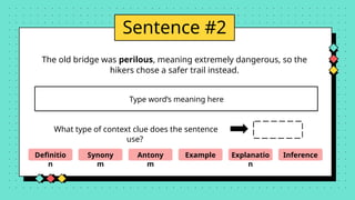Perilous Example Mastering Context Clues: Strategies for Understanding Unknown and ...