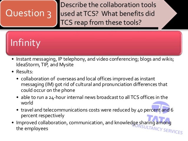 knowledge management and collaboration at tata consulting services Knowledge management and collaboration at tata consulting services case study ata consultancy services (tcs) is an it-services, business-solutions and out. knowledge management and collaboration at tata consulting services Knowledge management and collaboration at tata consulting services case study ata consultancy services (tcs) is an it-services, business-solutions and out.