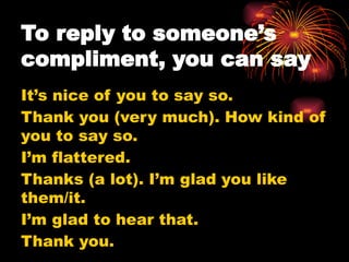 Meeting 8.pptx english conversation compliment | PPTX