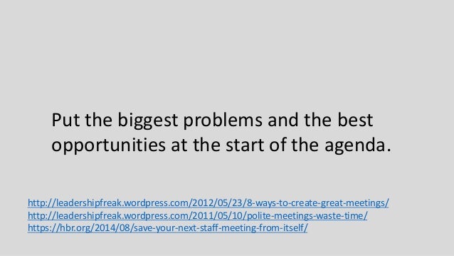 how to create an agenda