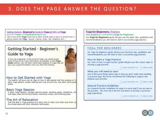 3 . D O E S T H E PA G E A N S W E R T H E Q U E S T I O N ?
33
 