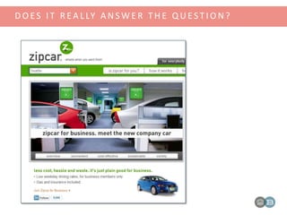 D O E S I T R E A L LY A N S W E R T H E Q U E S T I O N ?
 