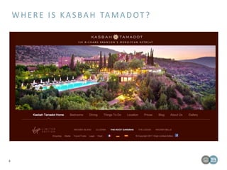 WHERE IS KASBAH TAMADOT ?
4
 