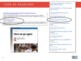 LO O K AT H E A D L I N E S
51
 