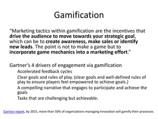 Gamification to get your message across PPT