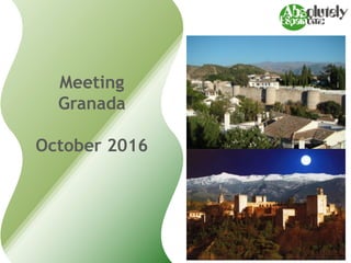 Meeting
Granada
October 2016
 