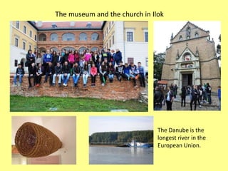 The museum and the church in Ilok
The Danube is the
longest river in the
European Union.
 