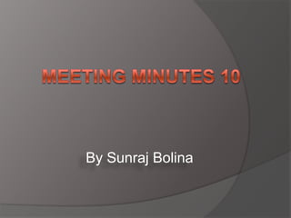 By Sunraj Bolina
 