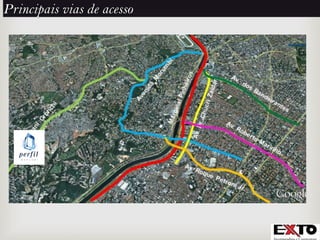 Principais vias de acesso
 