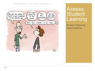 Step 1Assess
Student
Learning
Its about measuring
student learning
 