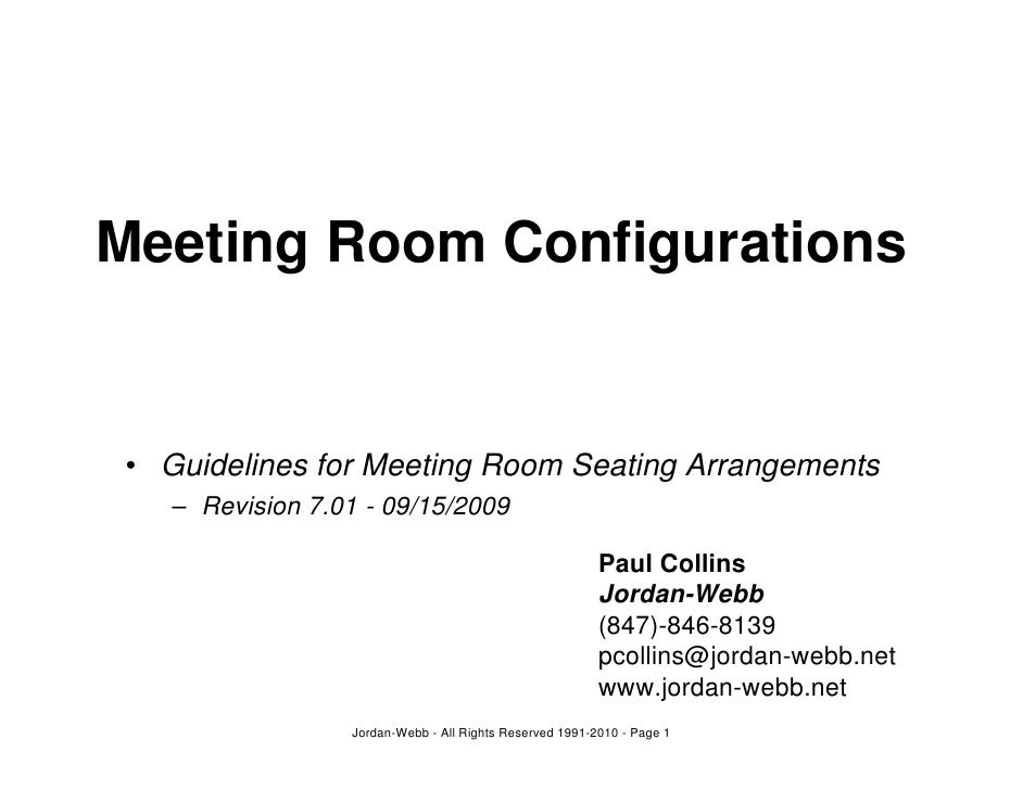 Meeting Room Configurations V7
