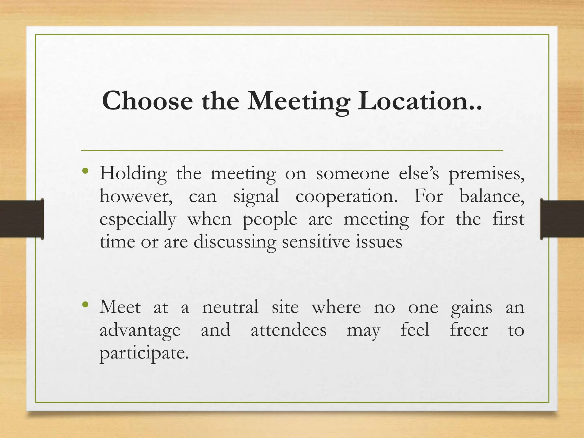 Meetings introduction process and management | PPTX