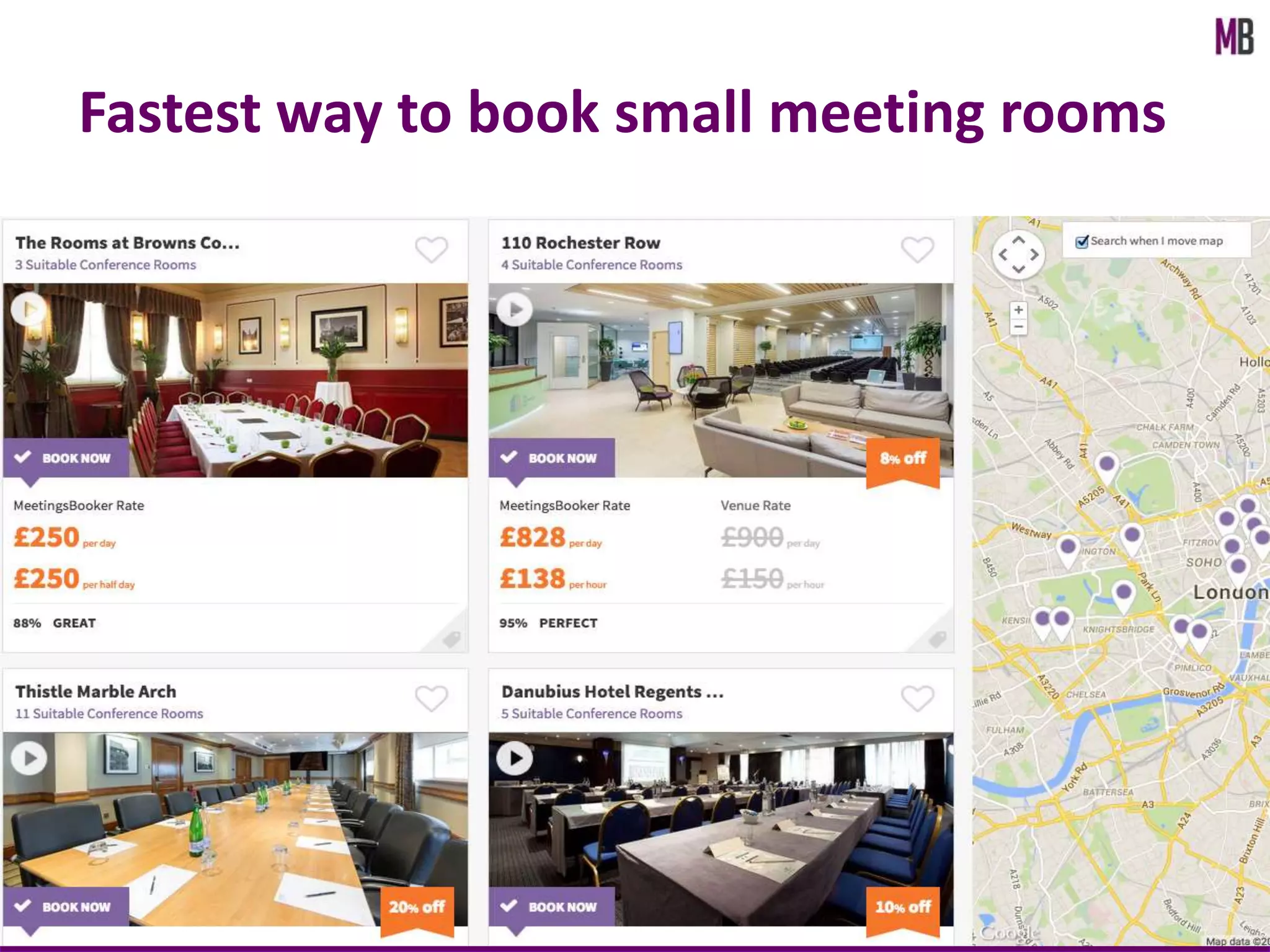 Amsterdam
Fastest way to book small meeting rooms