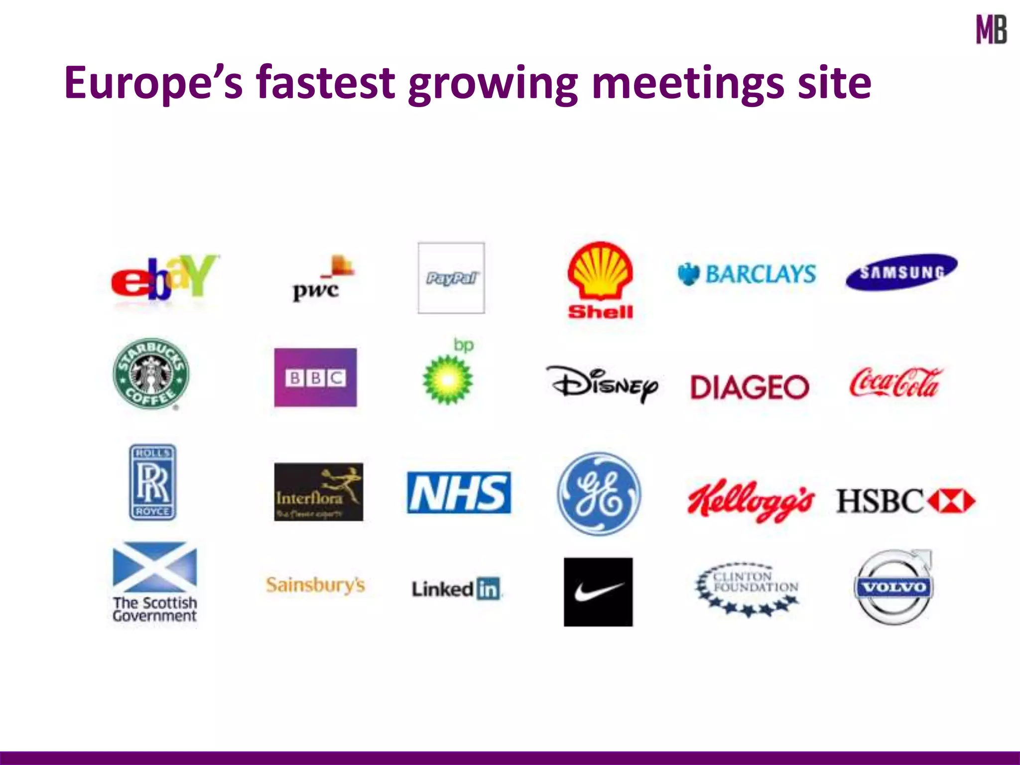 Europe’s fastest growing meetings site
