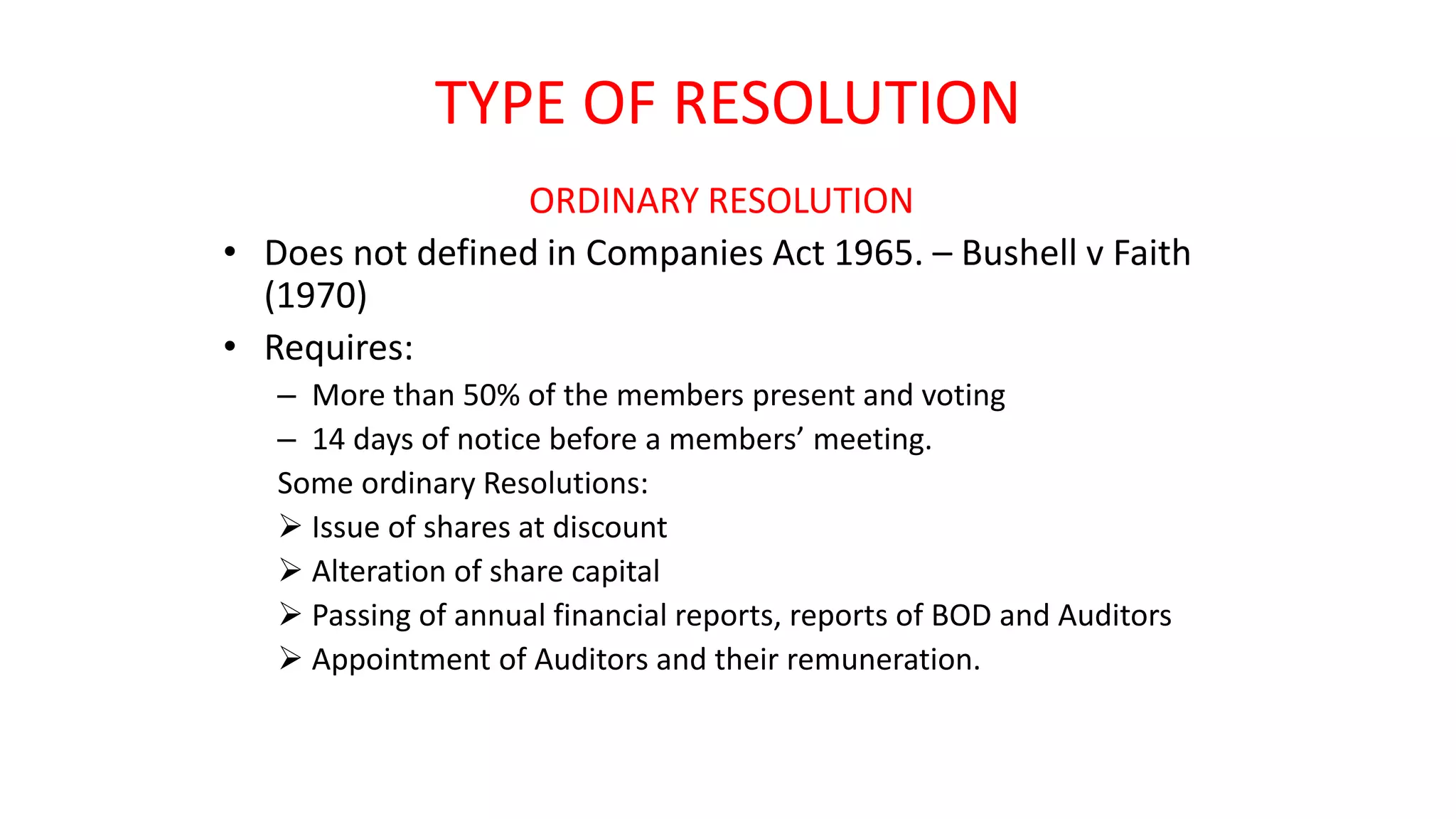 Meetings - Company Law Malaysia | PPTX