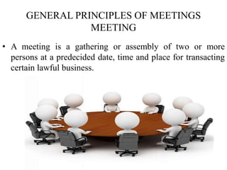 Meetings of a company | PPTX