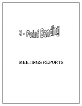 Meetings RepoRts
 