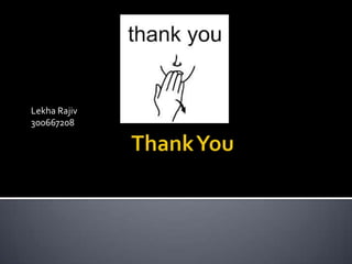 Lekha Rajiv
300667208
 