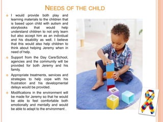 Meeting the needs of children with special needs | PPTX