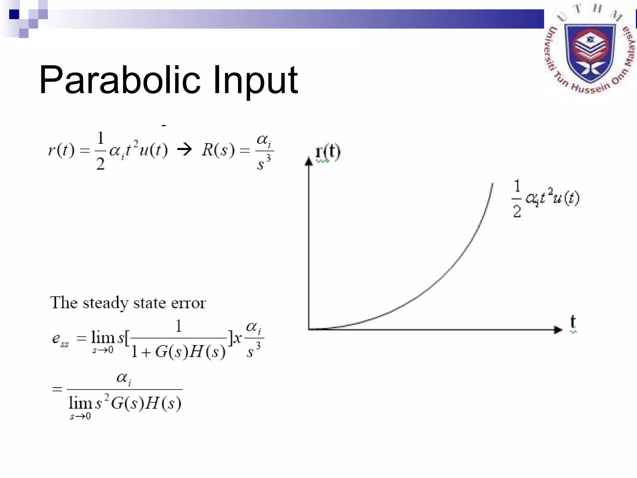 Parabolic Input 