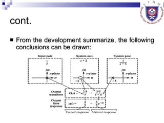 cont. From the development summarize, the following conclusions can be drawn: 