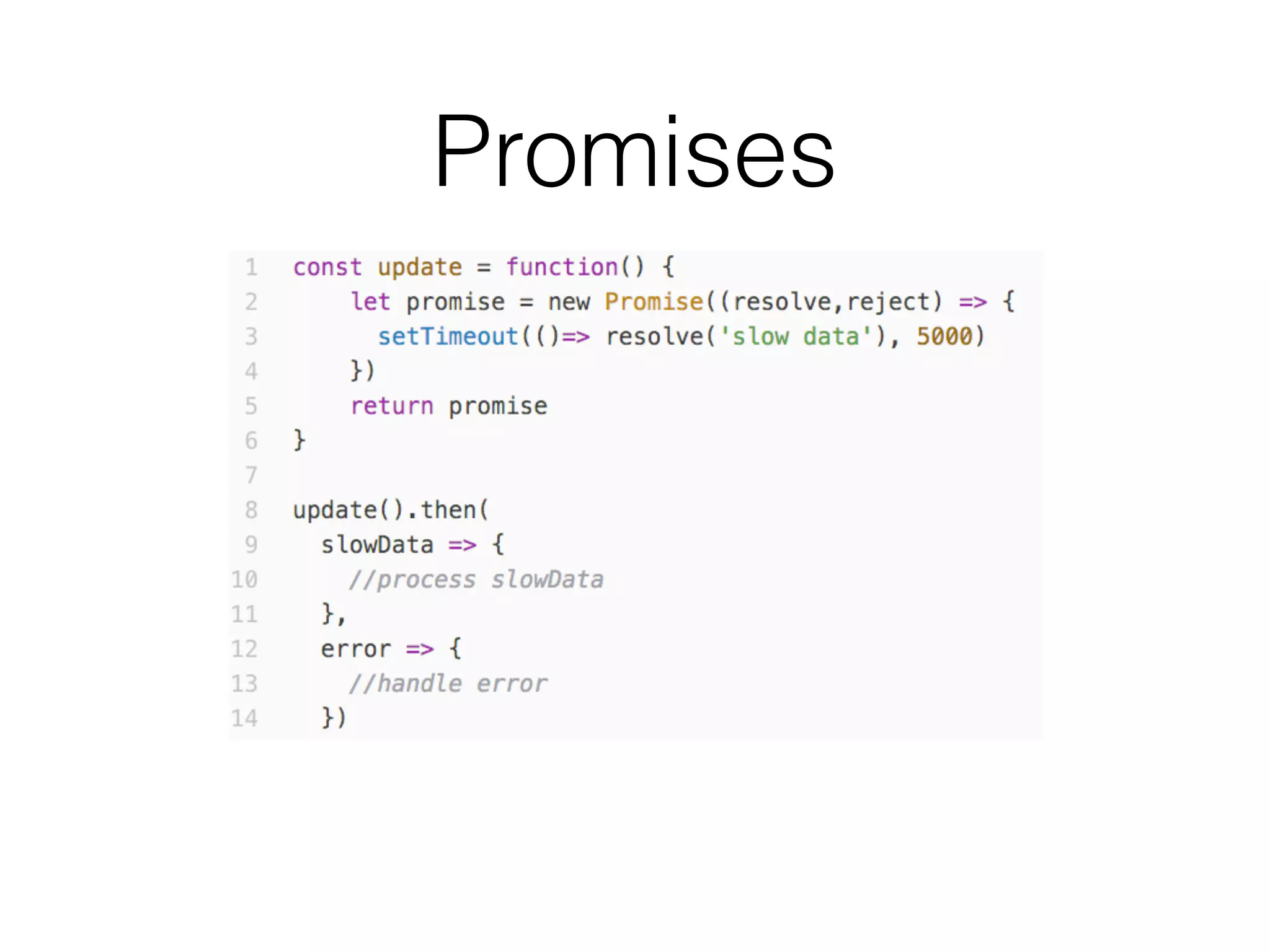 Promises
 
