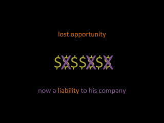 lost opportunity now a  liability  to his company $$$$$$$ X X X 
