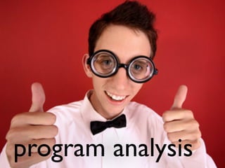 program analysis
 