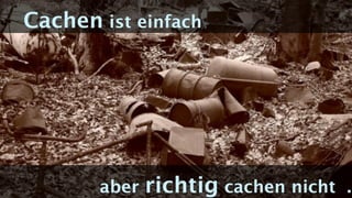 Cachen ist einfach
aber richtig cachen nicht .
 