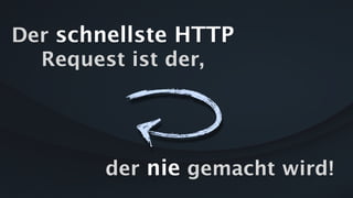 Der schnellste HTTP
Request ist der,
der nie gemacht wird!
 
