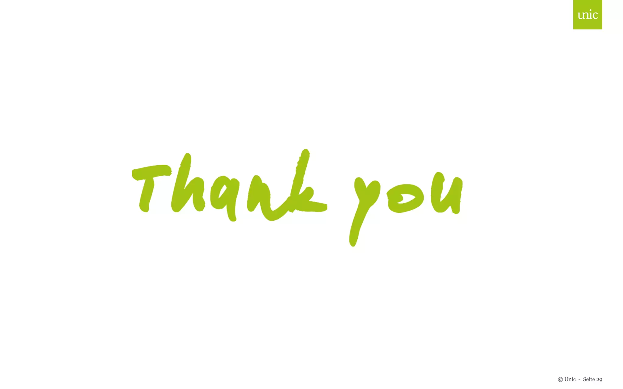 © Unic - Seite 29 
 