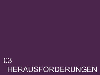 03
HERAUSFORDERUNGEN
 