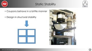 © Far-UK 2015 All rights reserved 17
Static Stability
• Coupons behave in a brittle manner
• Design in structural stability
 