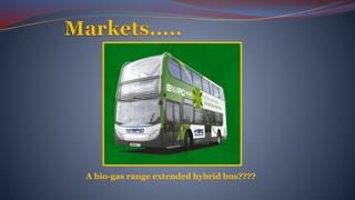 A bio-gas range extended hybrid bus????
 