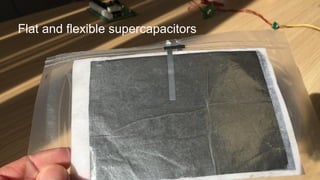 Flat and flexible supercapacitors
 