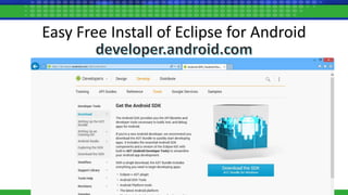 Easy Free Install of Eclipse for Android