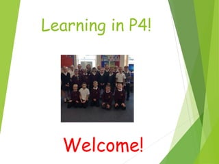 Learning in P4!
Welcome!
 