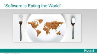 3© Copyright 2014 Pivotal. All rights reserved.
“Software is Eating the World”
 